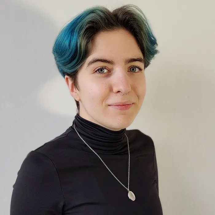 Portrait Studentische Hilfskraft Hannah Neubauer